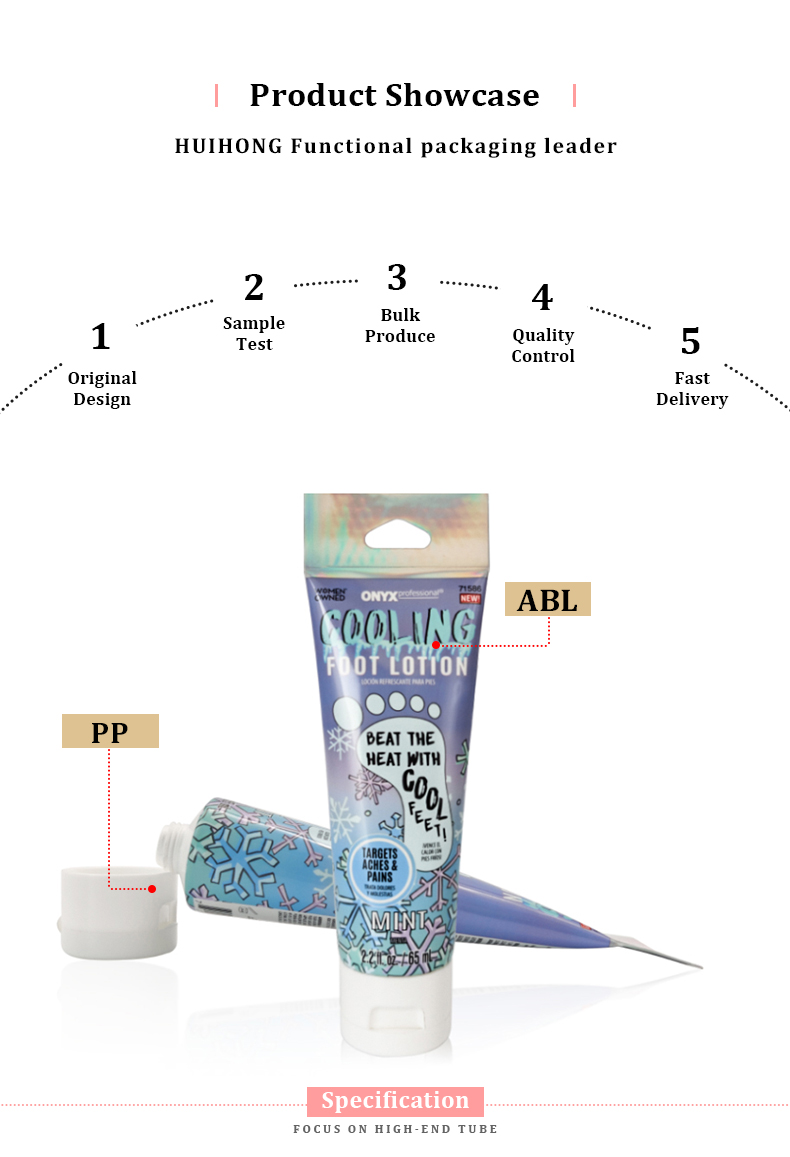 Foot  Lotion Laminated  Tube